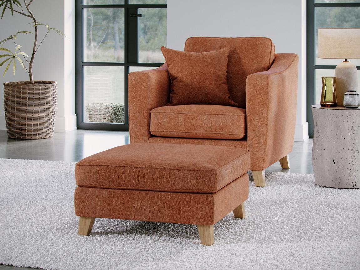 Elton Footstool City Terracota main product photo