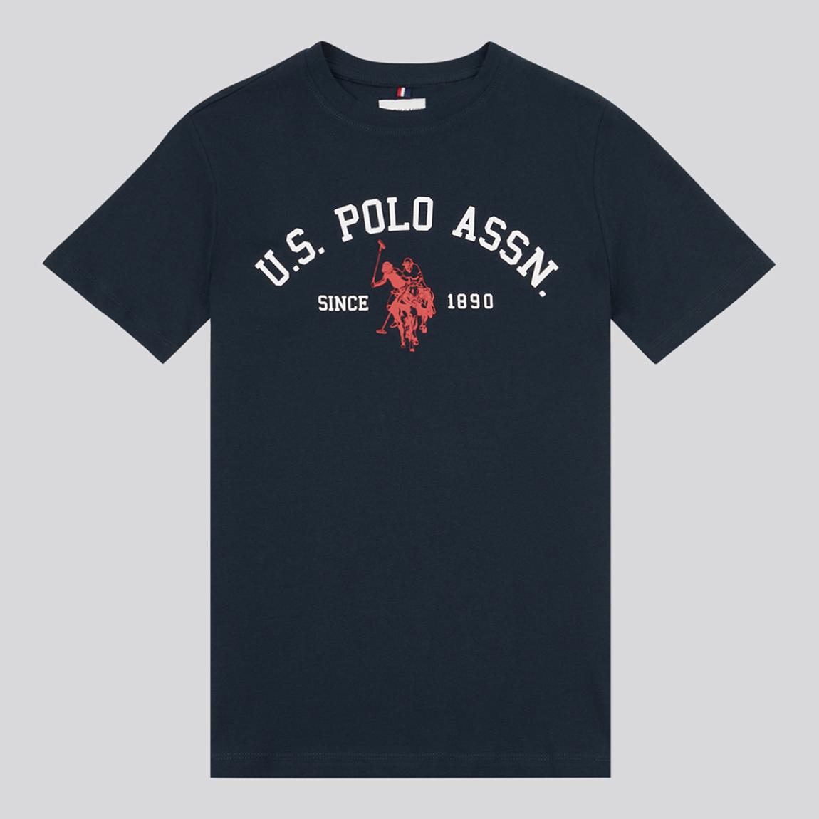 Boy's Navy Signature Arch Print T-Shirt main product photo
