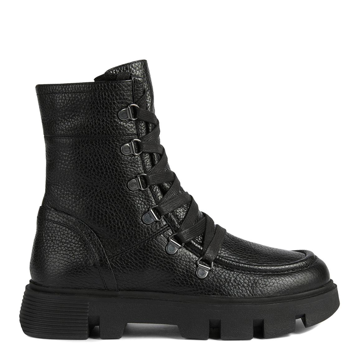 Black Leather Vilde Ankle Boot main product photo