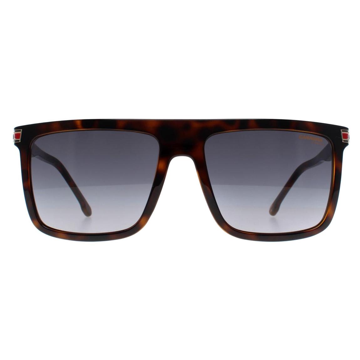 Havana Rectangular Flat Top Sunglasses 58mm main product photo