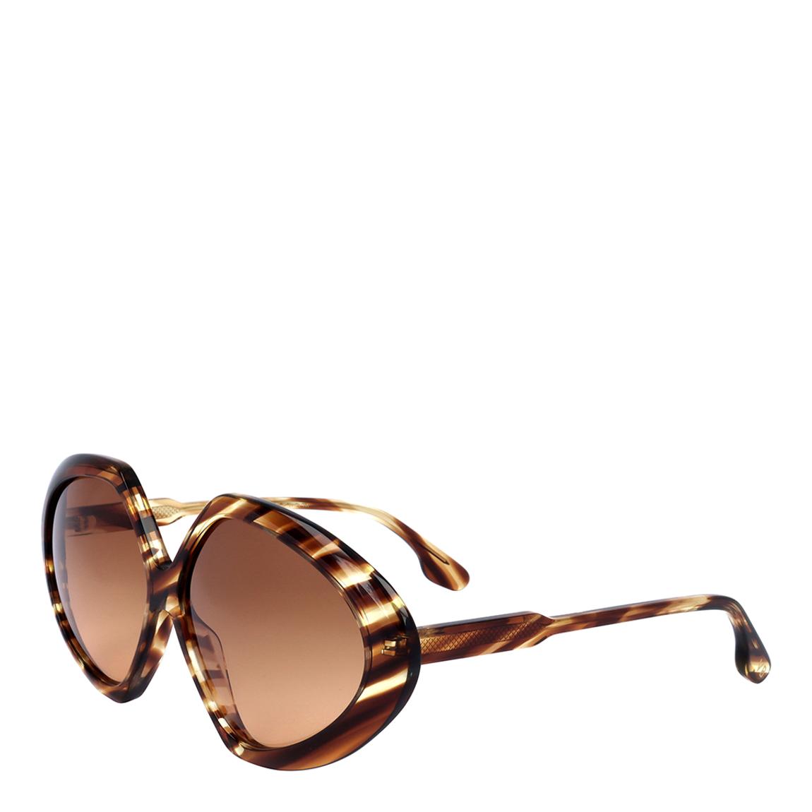 Striped Havana Victoria Beckham Sunglasses 64mm main product photo