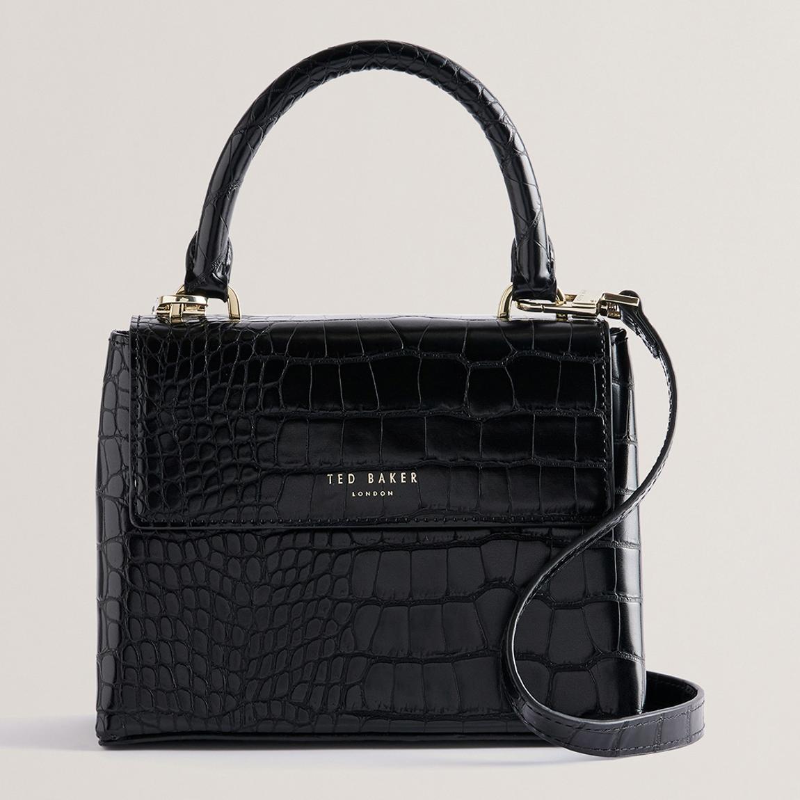 Black Croc Effect Mini Bag main product photo