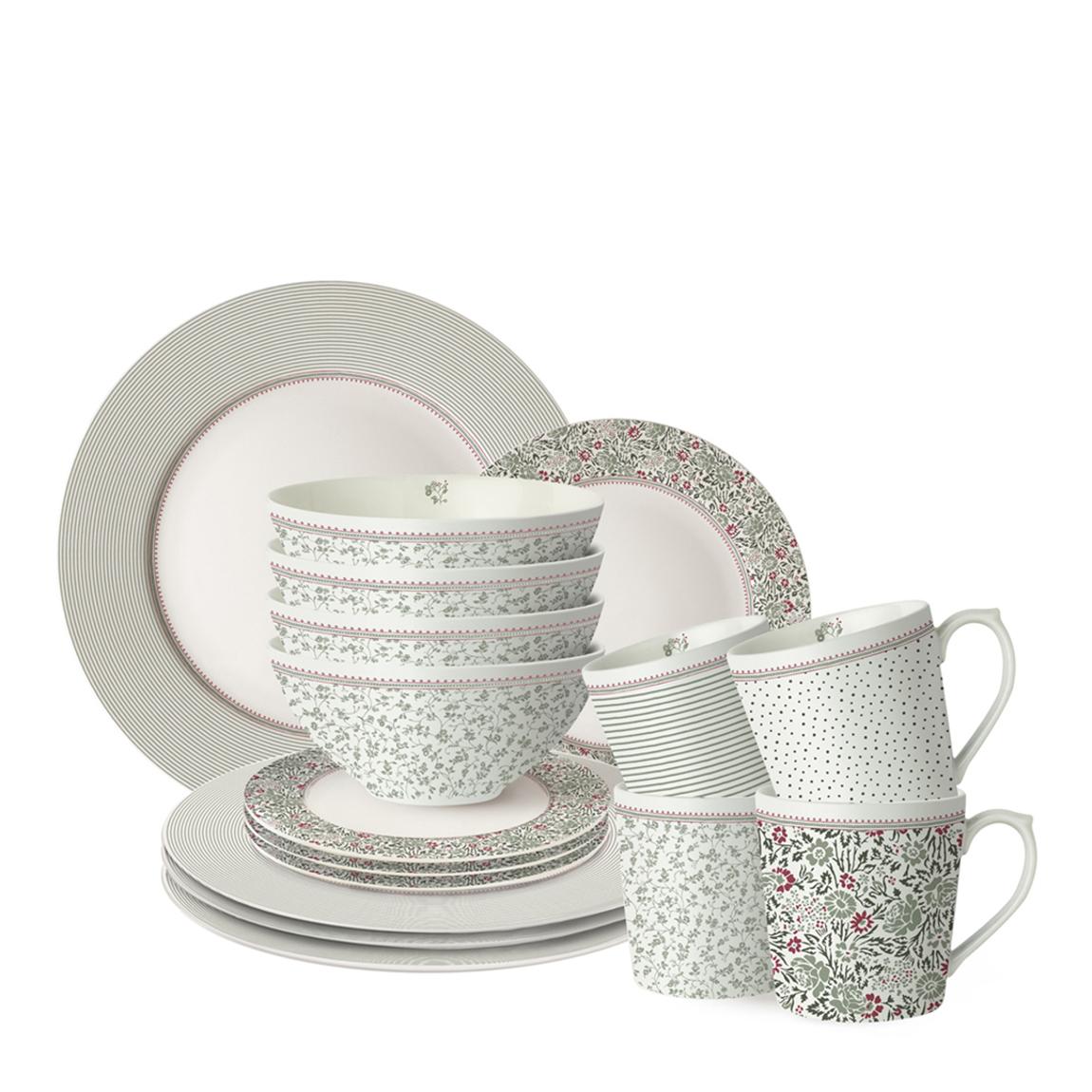 Laura Ashley 16 Piece Wild Clematis Collectables Dinnerset