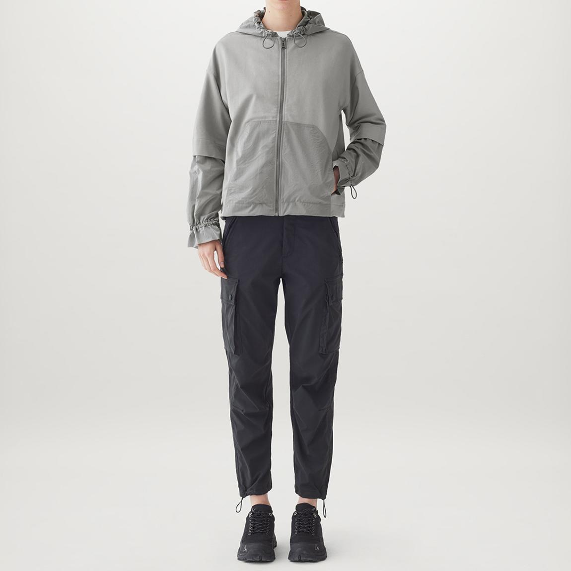 Grey Torque Zip Through Sweatshirt main product photo