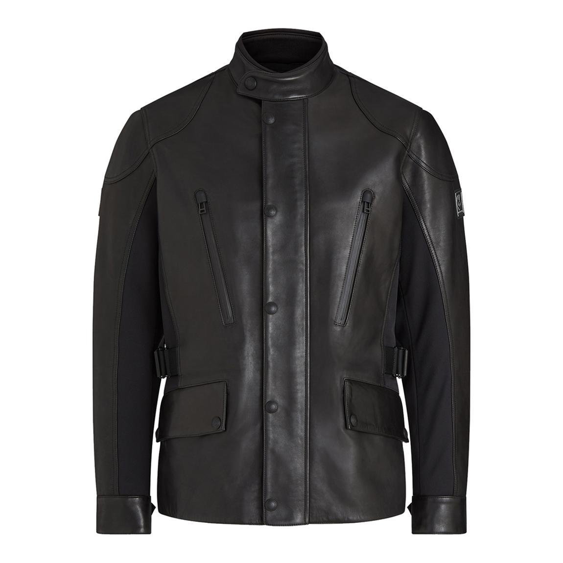 Black Maelstrom Motorcycle Leather Jacket main product photo