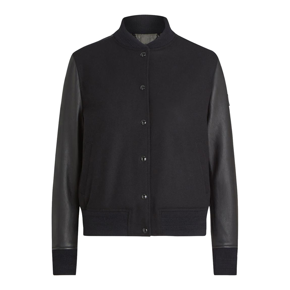 Black Willow Wool Blend Bomber Jacket main product photo