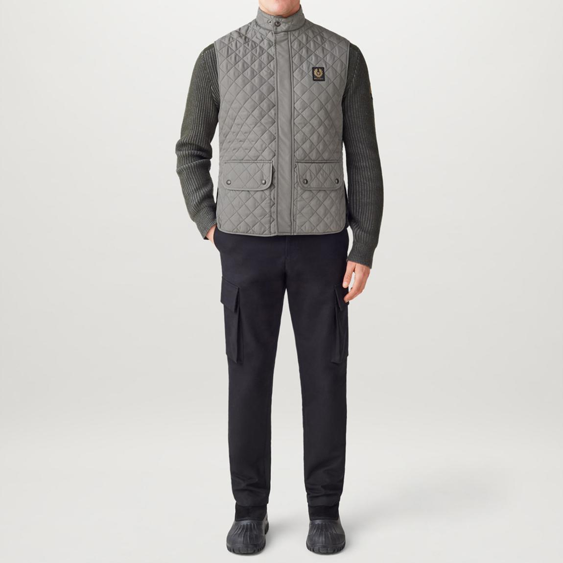 Grey Icon Quilted Gilet main product photo