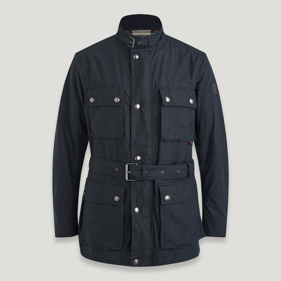 Navy Roadways Belted Jacket main product photo