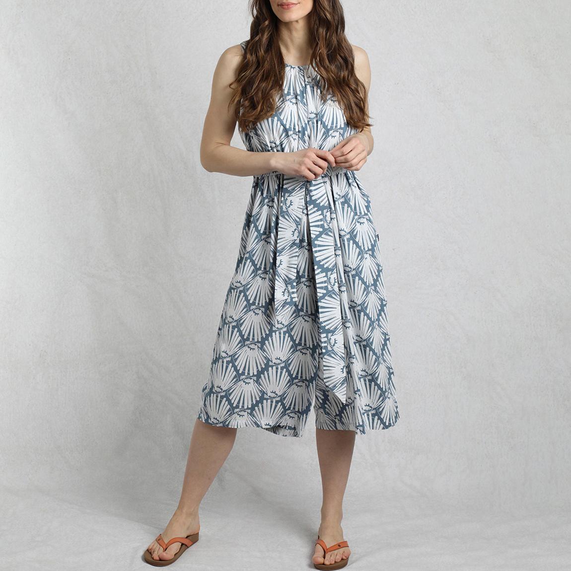 Dusty Blue Printed Nalani Jumpsuit main product photo