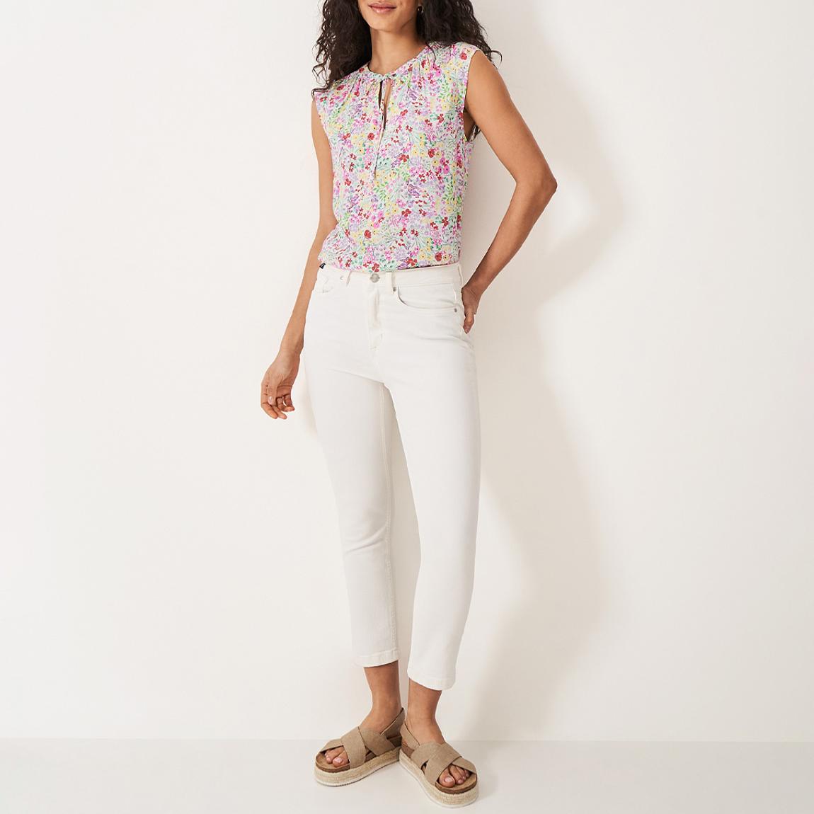Multi Pastel Olivia Printed Sleeveless Blouse main product photo