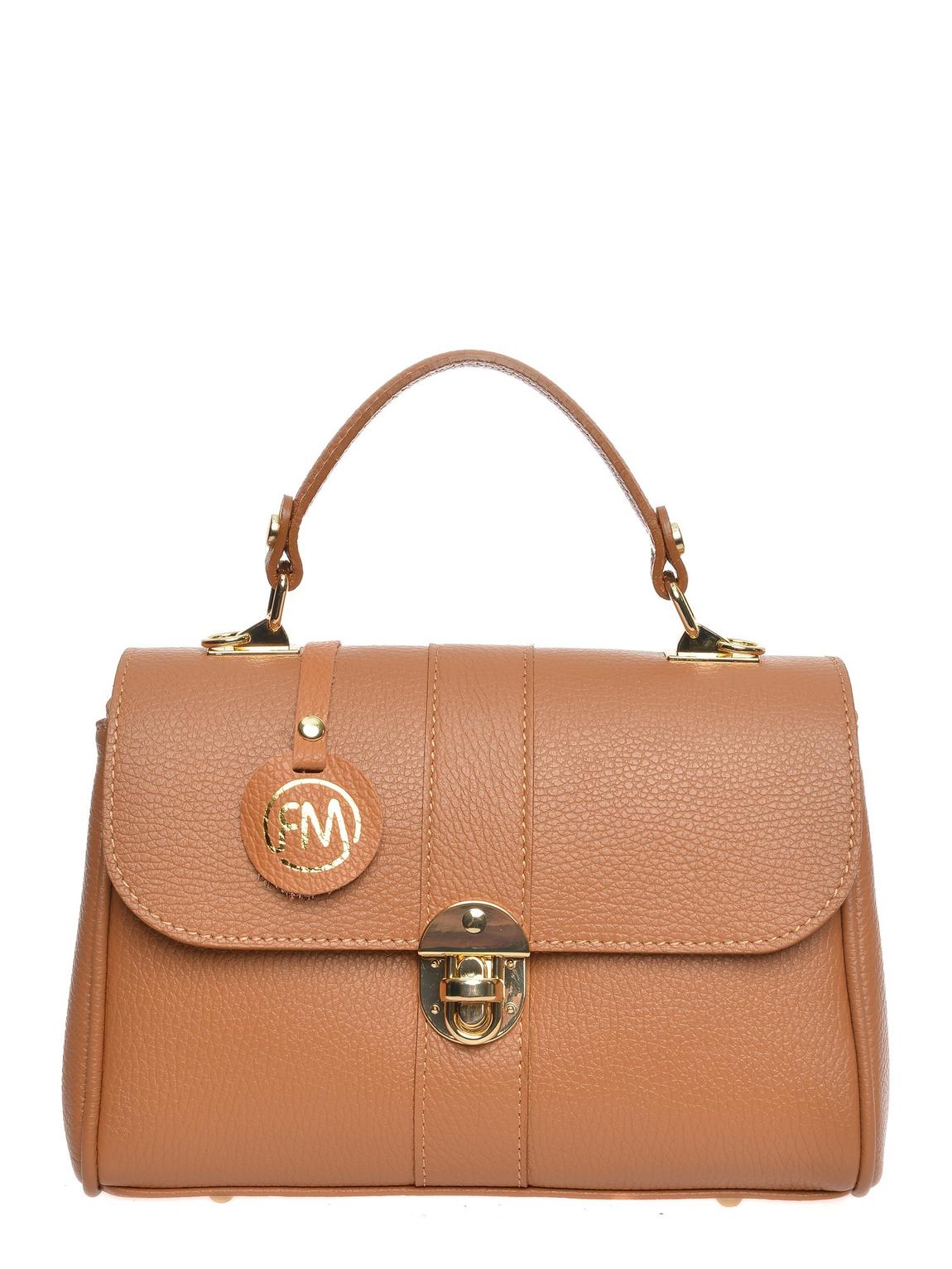 Brown Leather Handbag By Roberta M main product photo