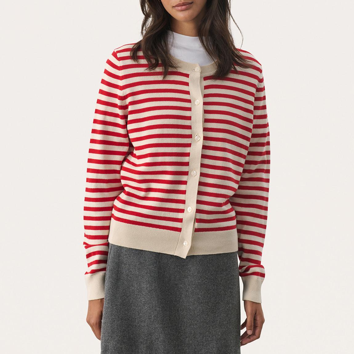 Salsa Stripe Tanisha Cotton Cardigan main product photo