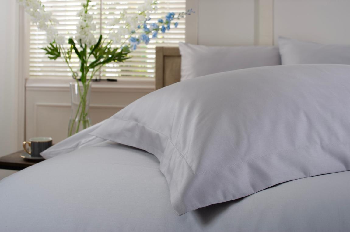 800 TC Oxford Pillowcase, Platinum main product photo