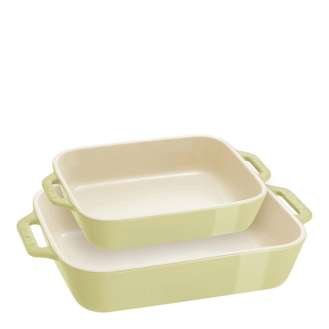 Set of 2 Light Green Oven Dishes main product photo