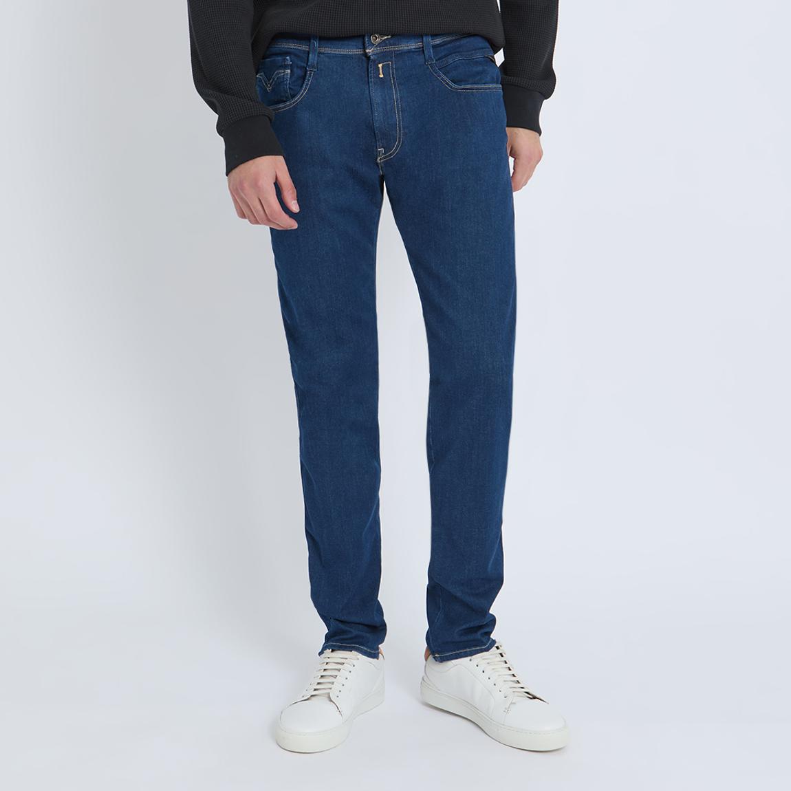 Replay Dark Blue Anbass ECO PLUS Slim Stretch Jeans BrandAlley