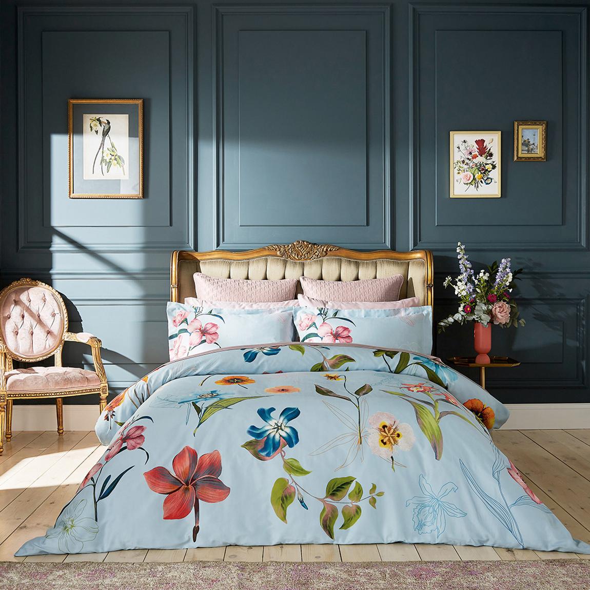 New Hampton, King Duvet Cover Set, Blue main product photo
