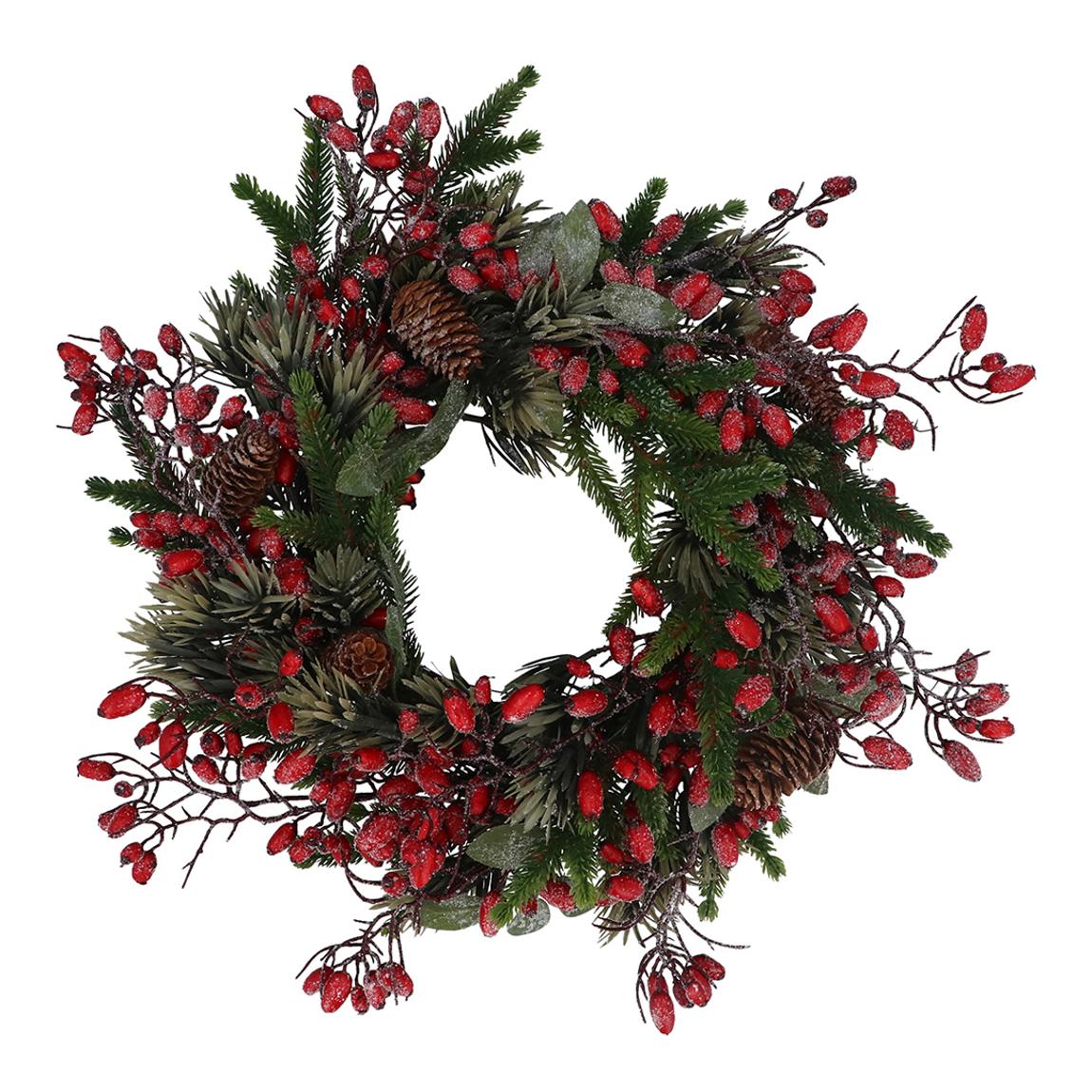 Rosehip & Cone Wreath, 50cm main product photo