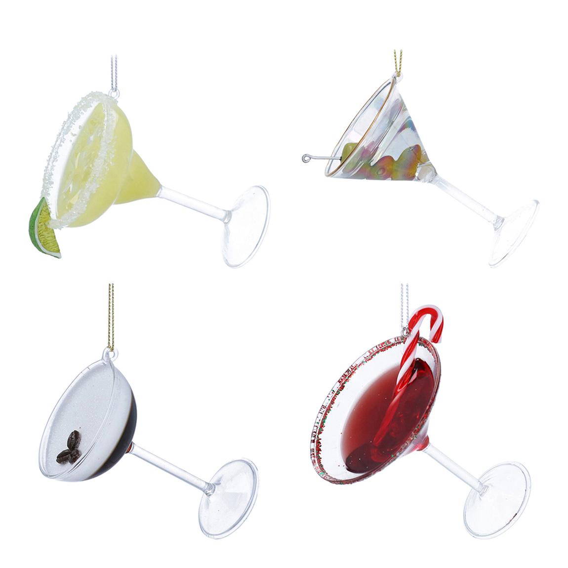 Box of 4 Glass Cocktail Decorations main product photo