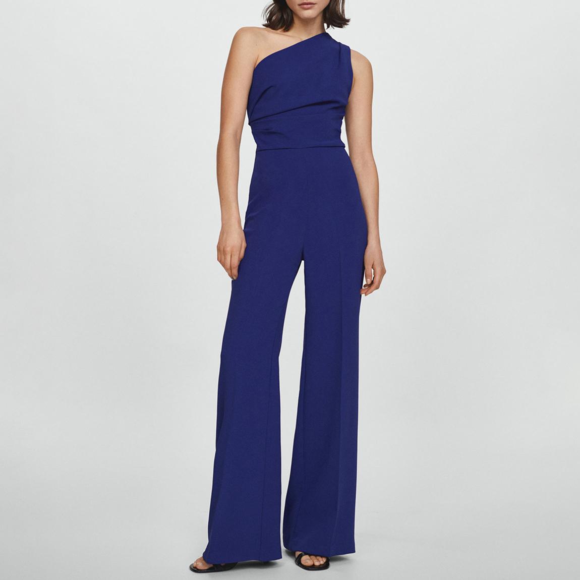 Blue Asymmetric Long Jumpsuit main product photo