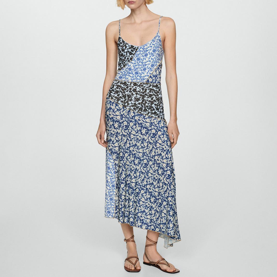 Blue Printed Dress main product photo