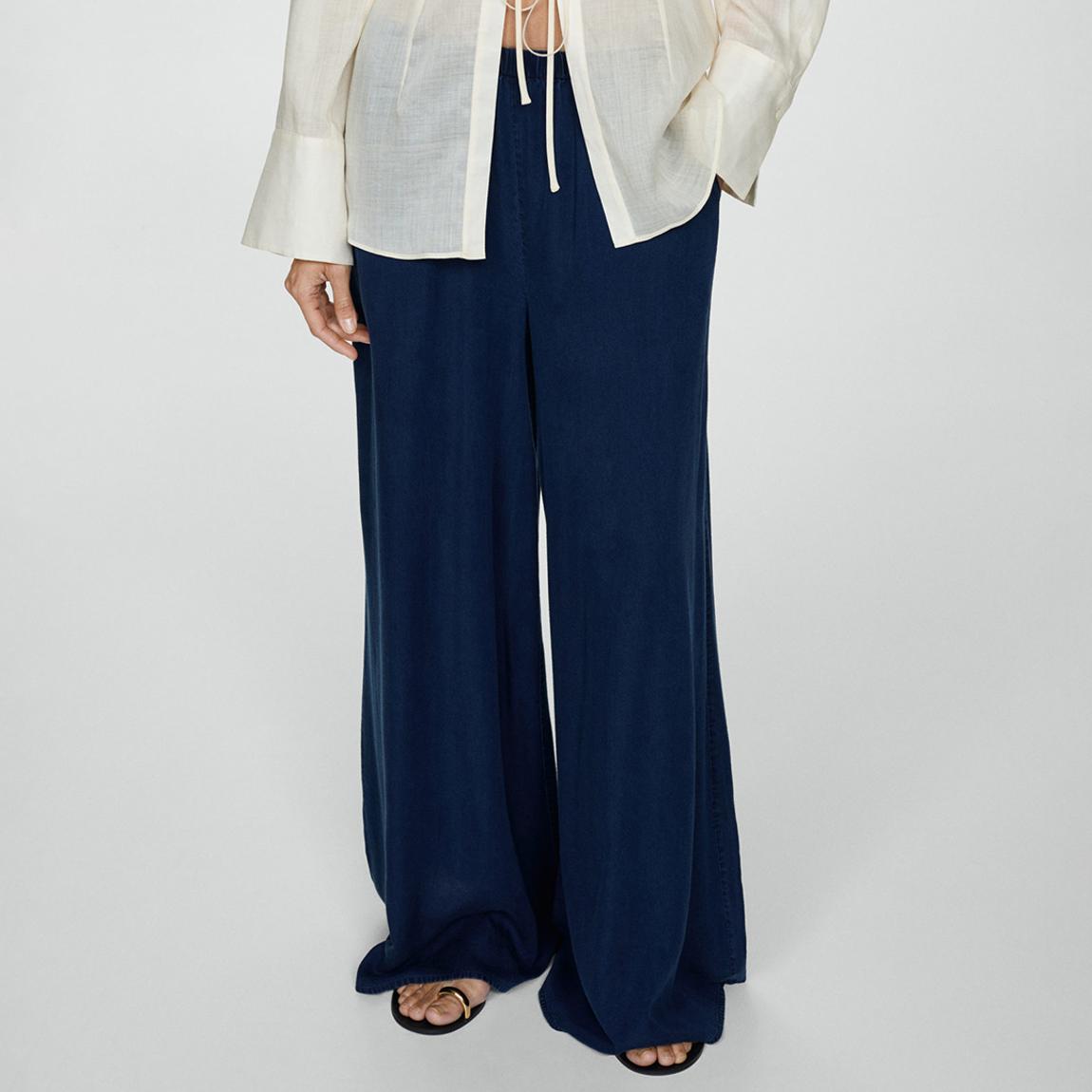 Dark Blue Lyocell Trousers main product photo