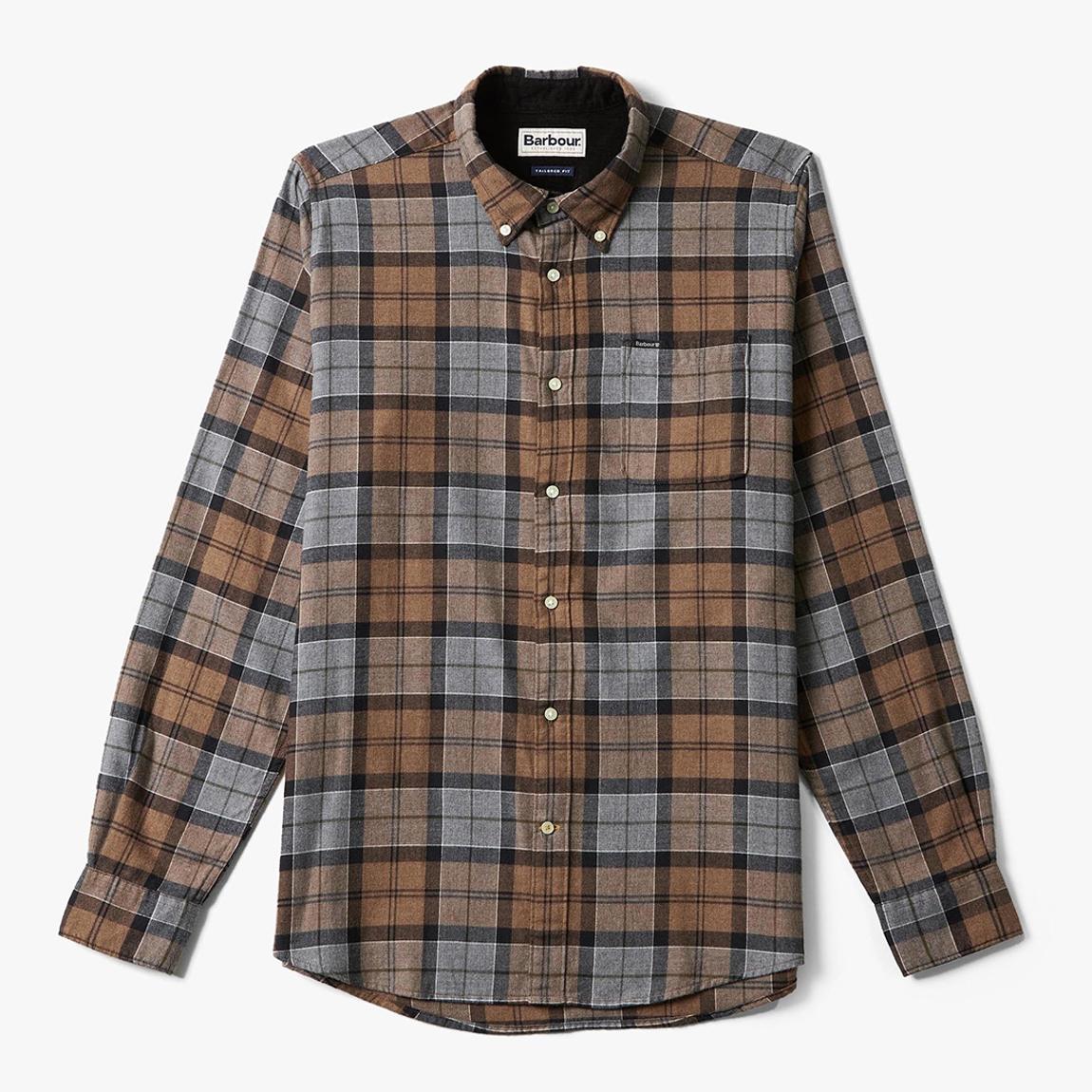 Brown Rasay Tailored Fit Shirt main product photo