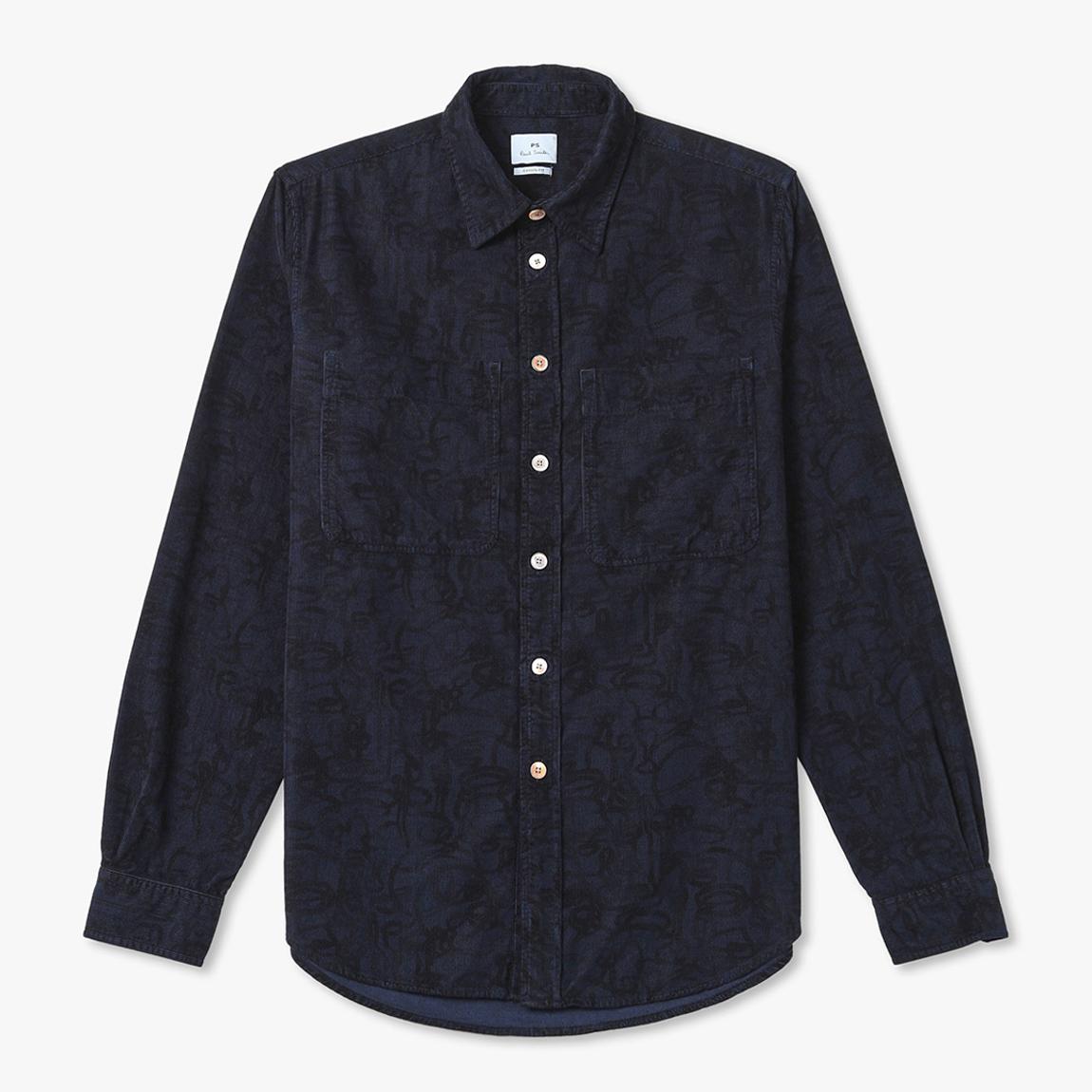 Navy Cord Pattern Shirt main product photo