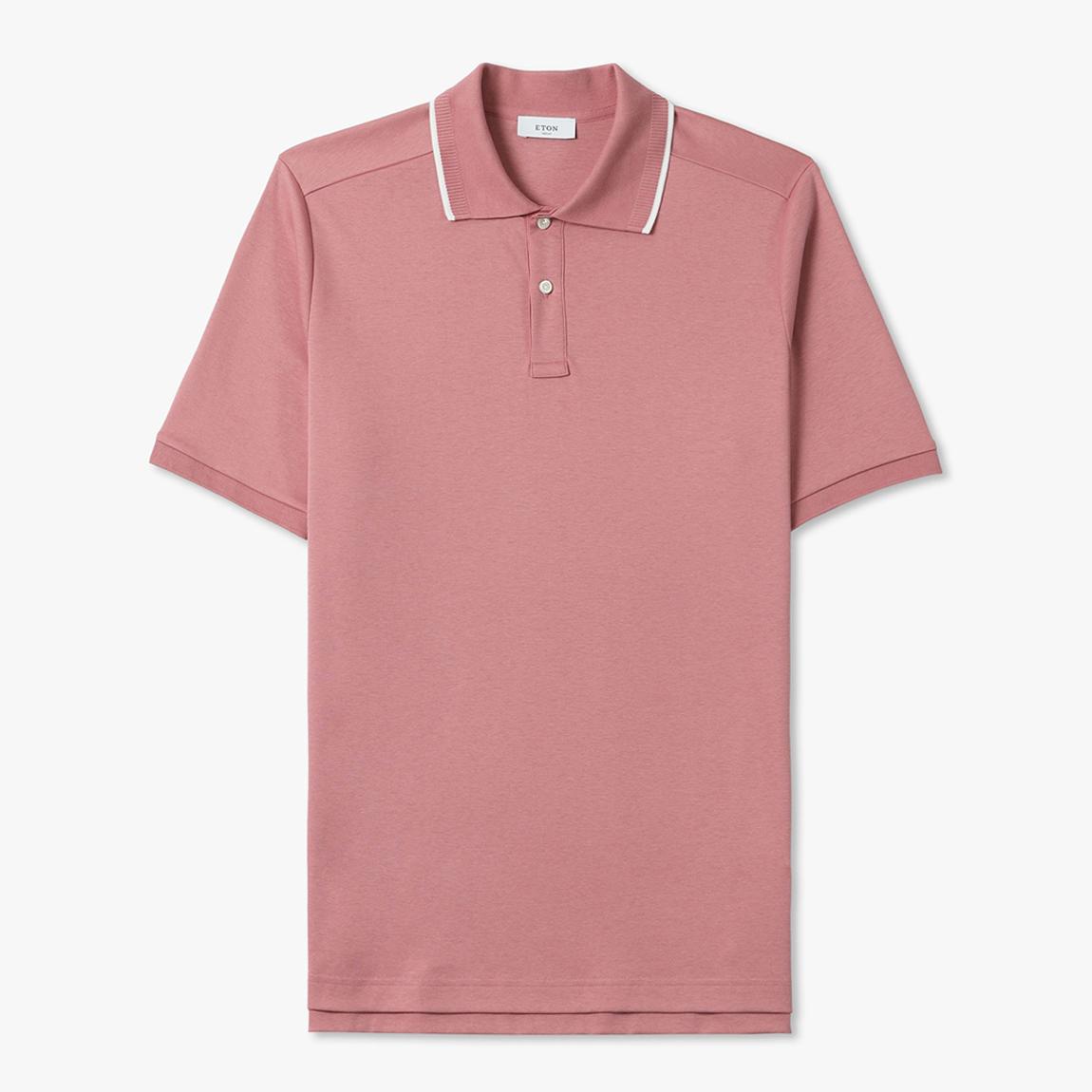 Pink Cotton Interlock Polo Shirt main product photo