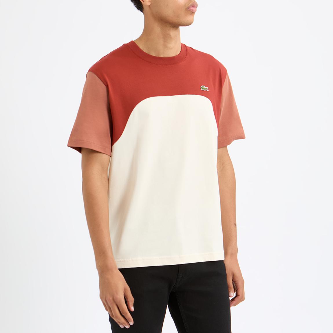 Orange Colour Block Tee main product photo