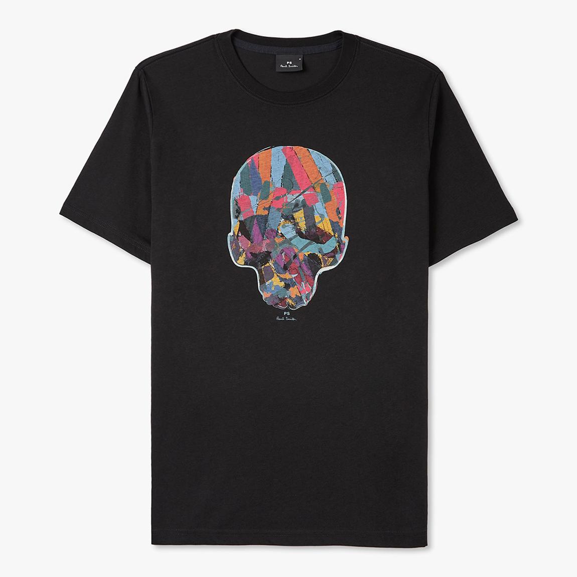 Black Regular Fit Skull T Shirt main product photo