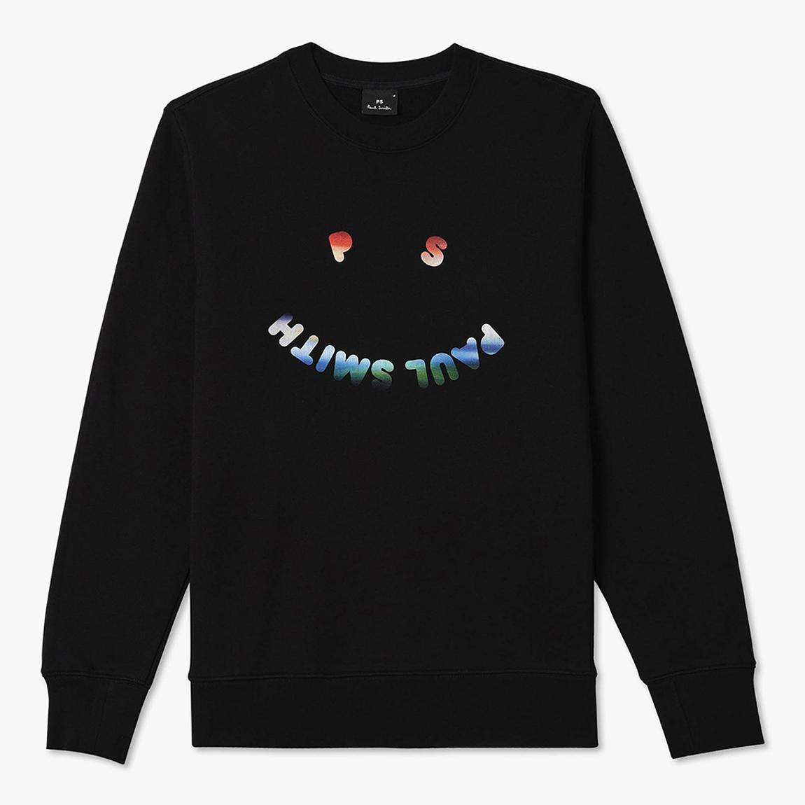 Black Happy Sweatshirt main product photo