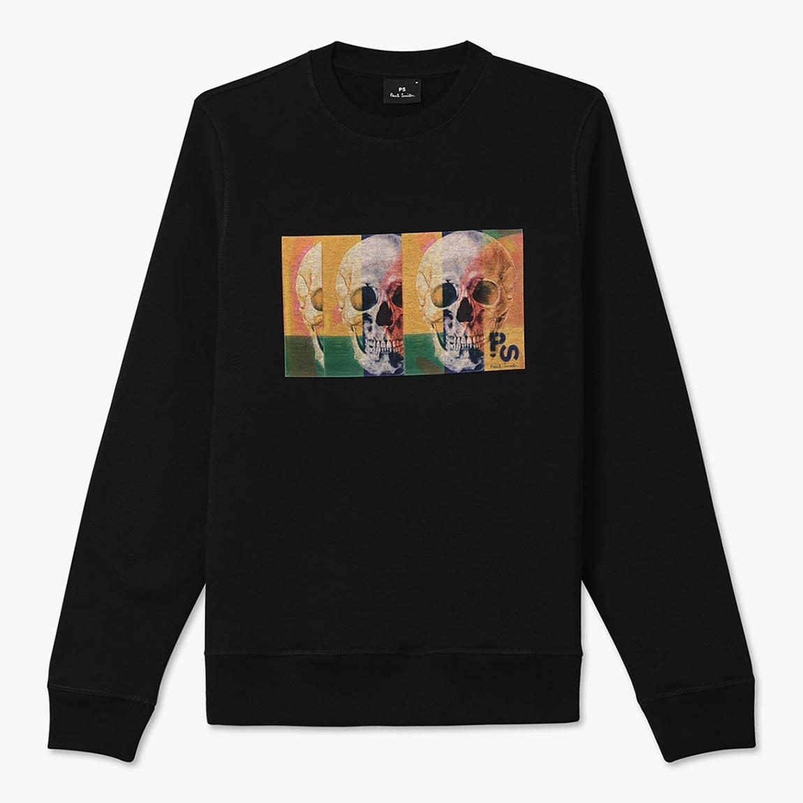 Black Skull Square Sweatshirt main product photo