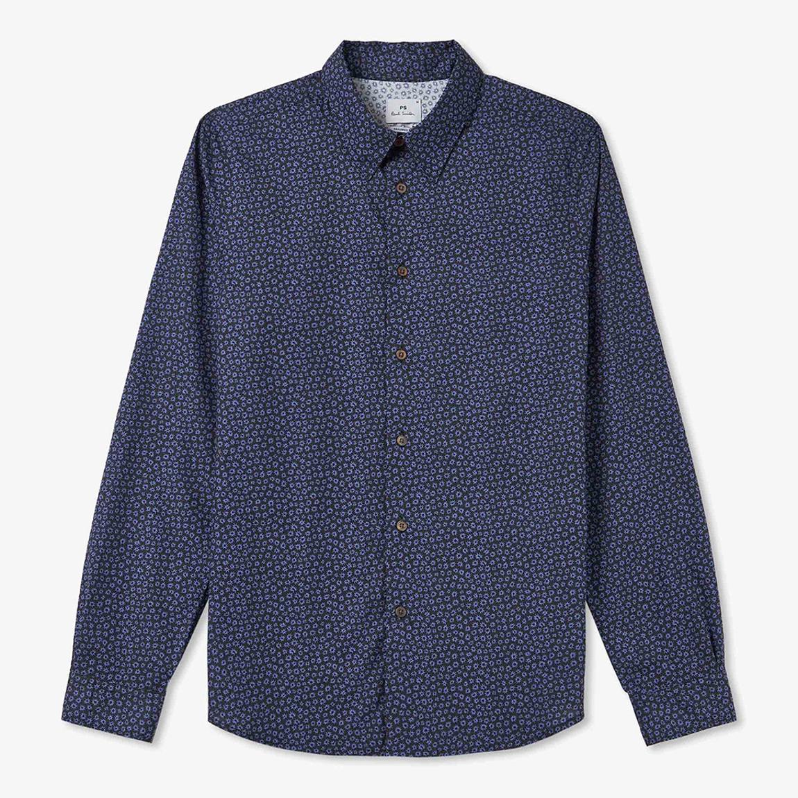 Navy Micro Pattern Shirt main product photo