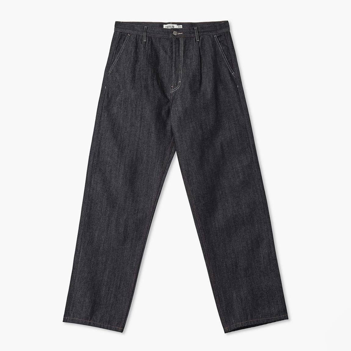 Navy Mason Pleated Jeans main product photo