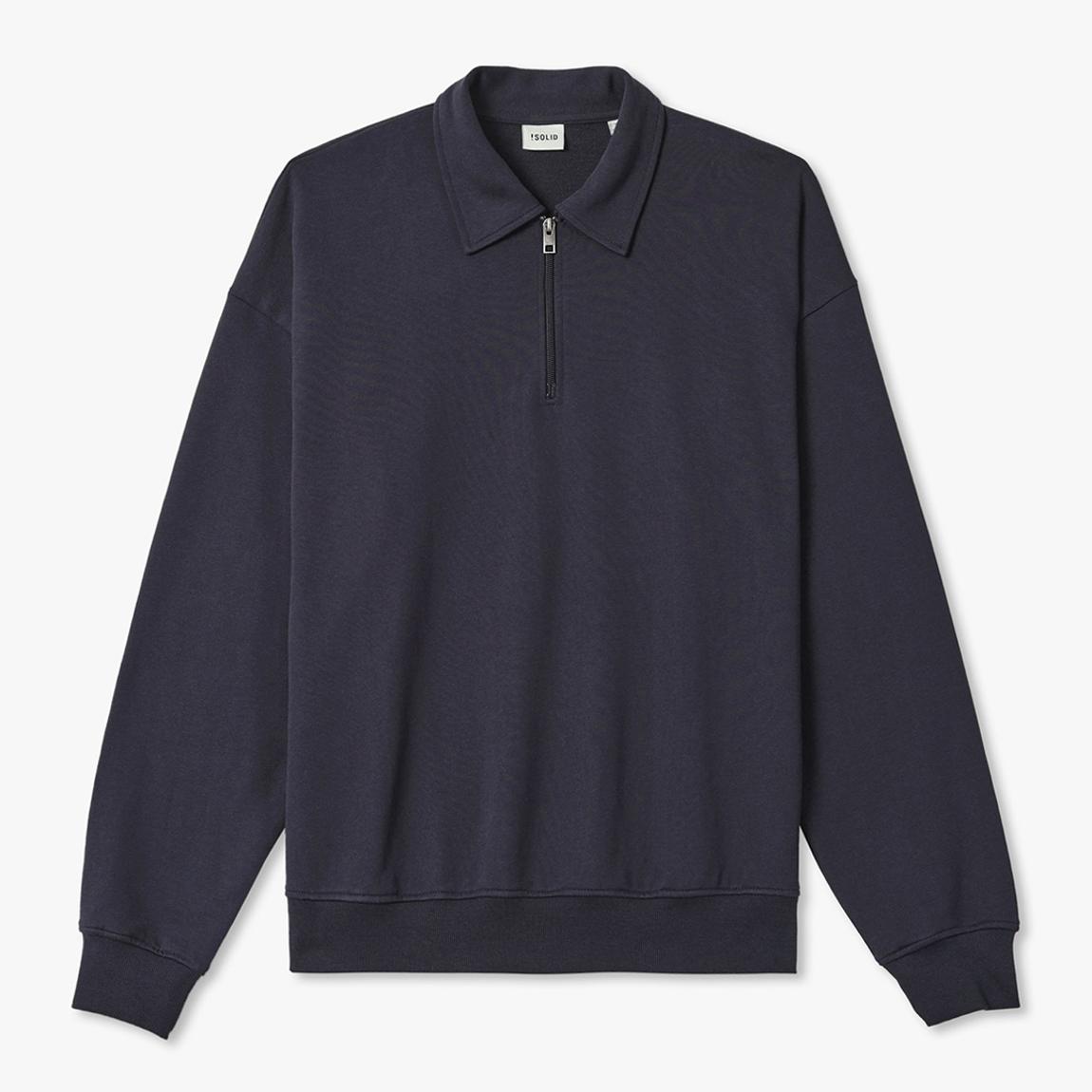 Navy Owney Half Zip Sweatshirt main product photo