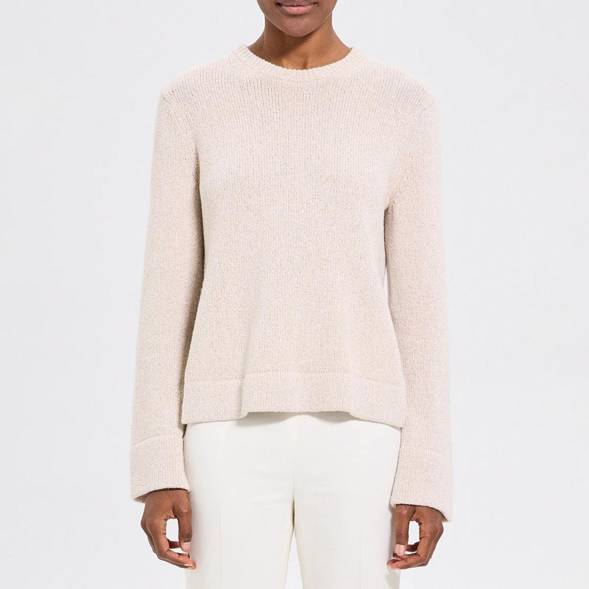 Ecru Wool-Cashmere Blend Split Jumper main product photo