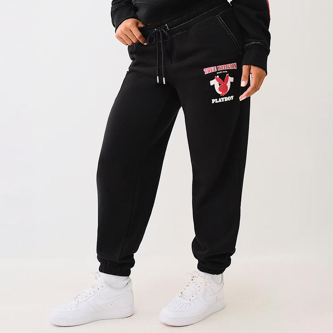 Black Logo Boyfriend Joggers main product photo
