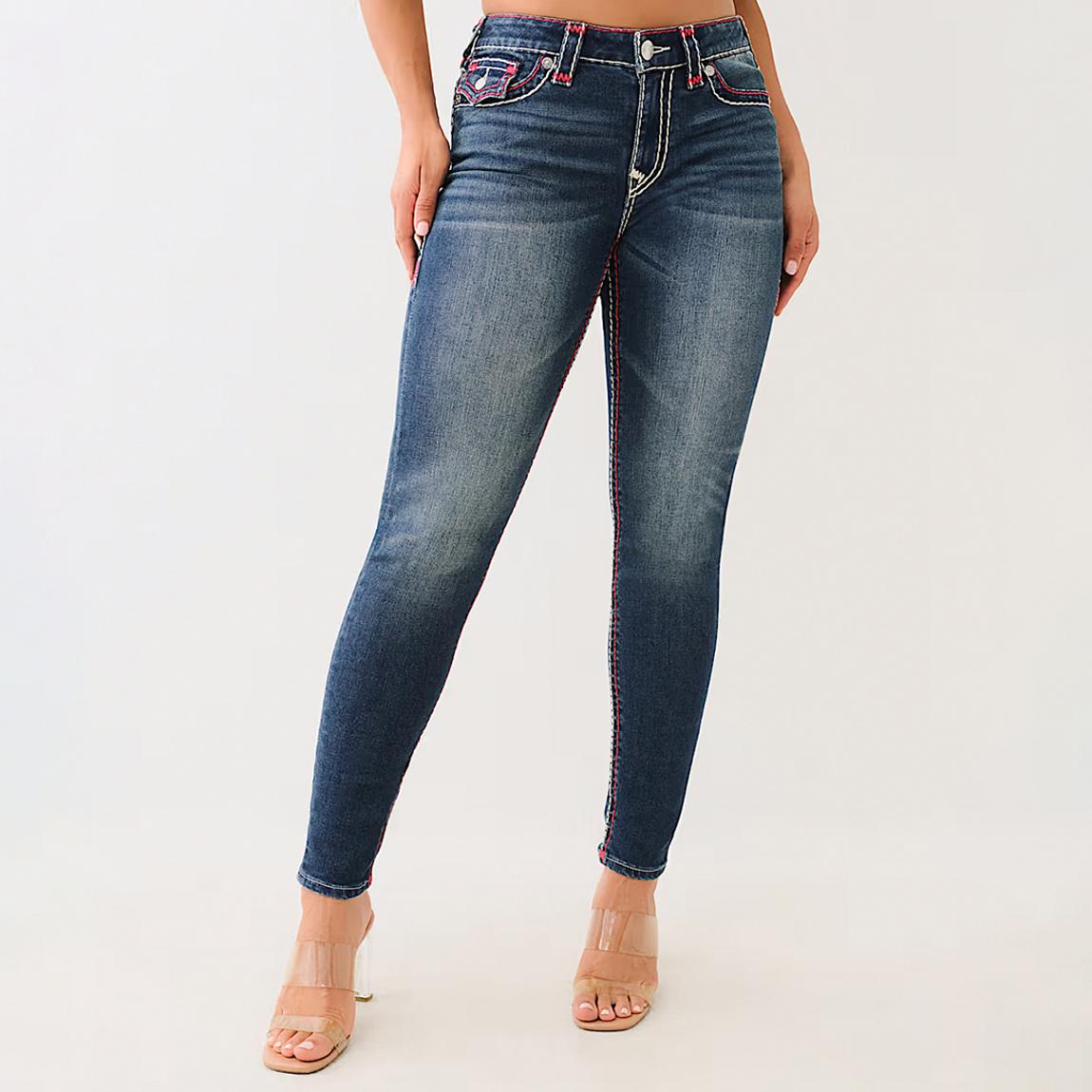 Mid Blue Jennie Super T Skinny Stretch Jeans main product photo