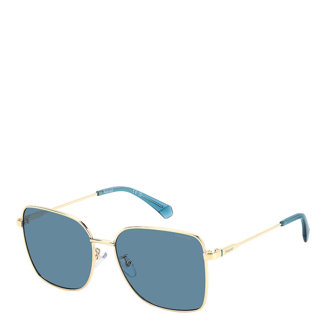 Gold And Blue Square Sunglasses 52mm main product photo