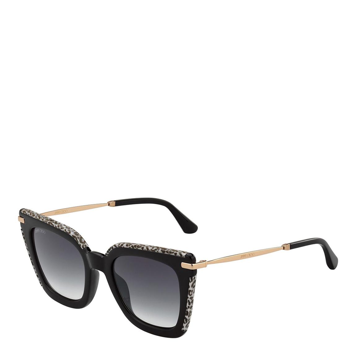 Jimmy Choo Women's Sunglasses Ciara Black Leopard/Grey Lens main product photo