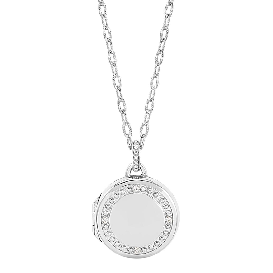 Silver Gleam Sapphire Locket main product photo