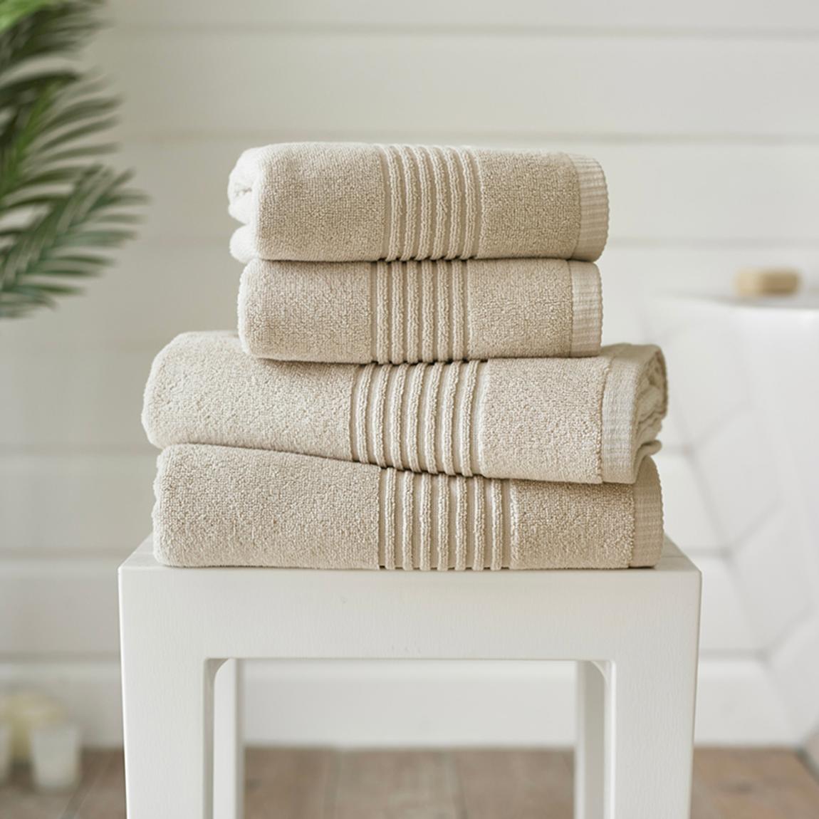 Quik Dri Cotton Hand Towels Pair Beige main product photo