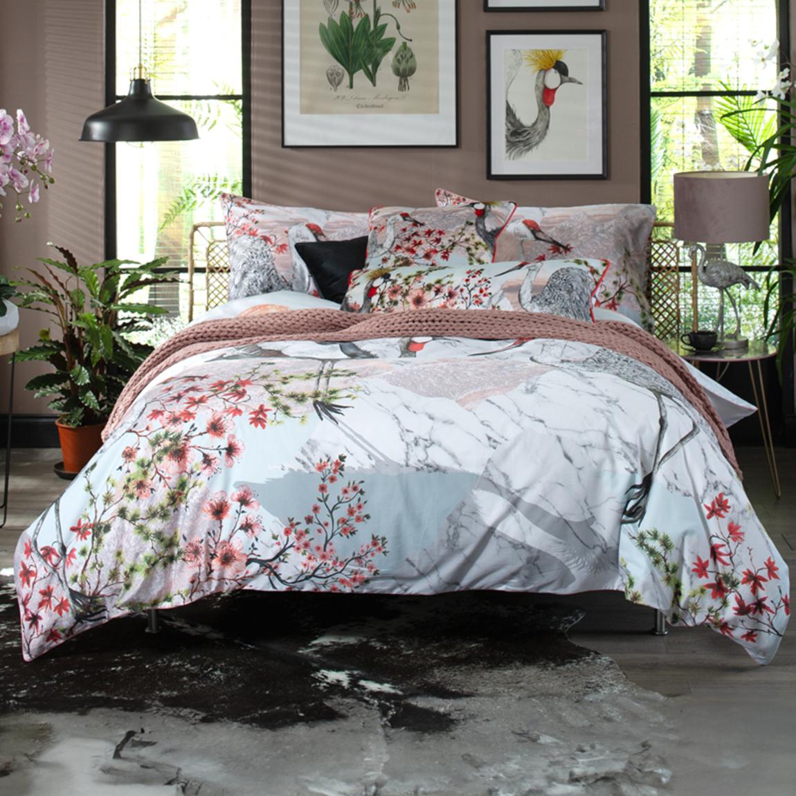 Tsuru Nichi 200 Thread Count 100% Cotton Duvet Cover Set SuperKing main product photo