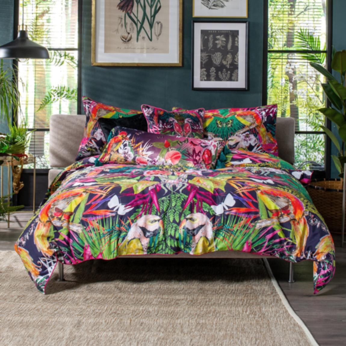 Birds of Paradise 200 Thread Count 100% Cotton Duvet Cover Set main product photo