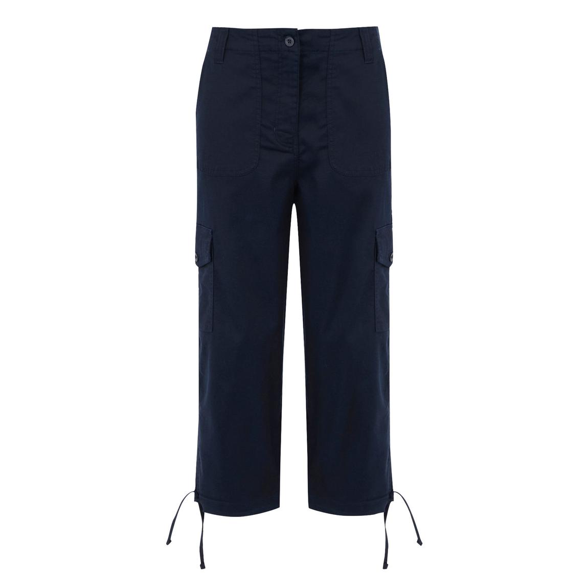 Capri Trousers Shorebella Viscose Navy main product photo