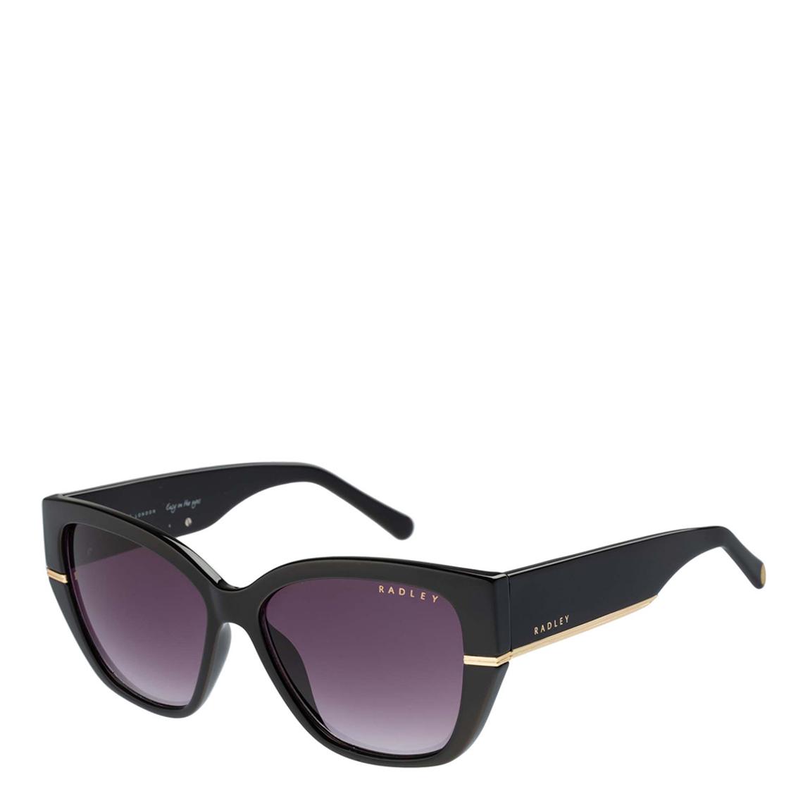 Rectangular Black Frame Sunglasses 56mm main product photo