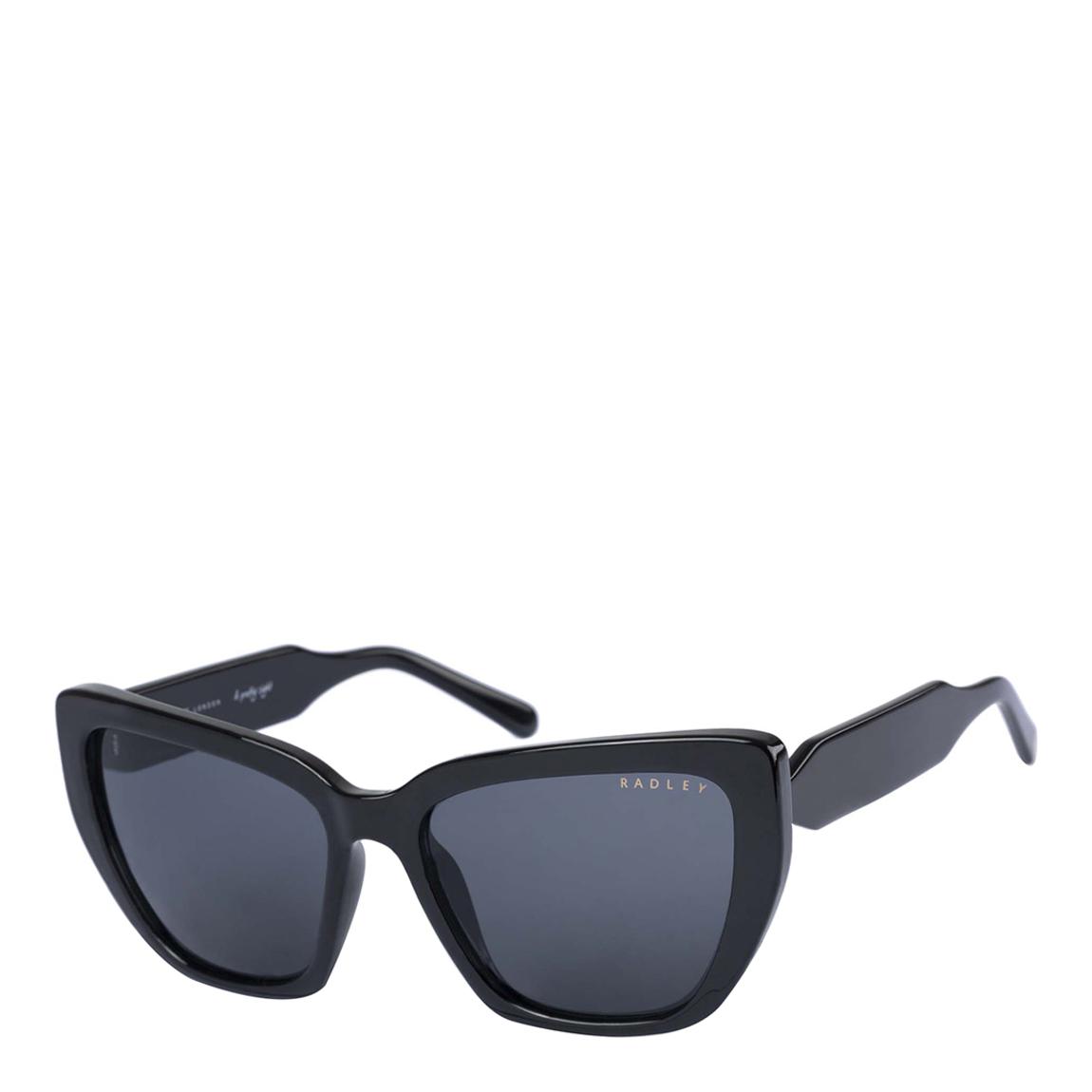 Black Oval Bold Frame and temple Sunglasses 57mm main product photo