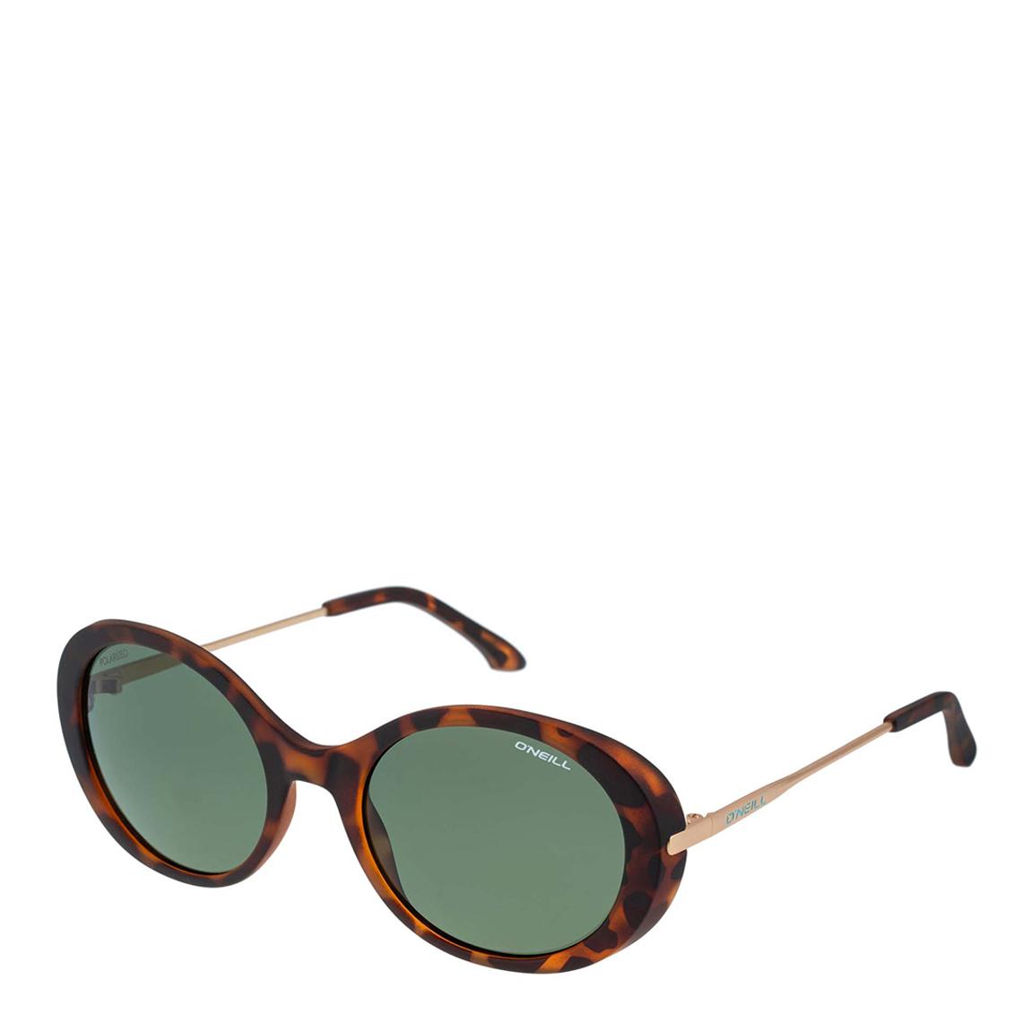 Round Thick Frame Tortoise Brown Fine Temple Sunglasses 52mm main product photo