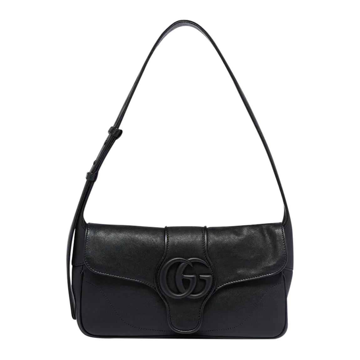 Gucci Black Gucci Aphrodite Leather Shoulder Bag - BrandAlley