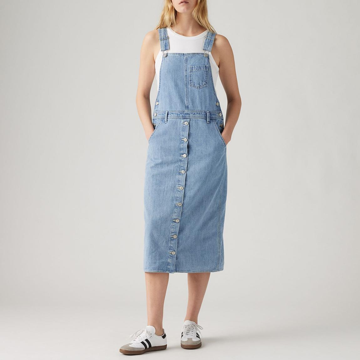 Blue Tico Dungaree Dress main product photo